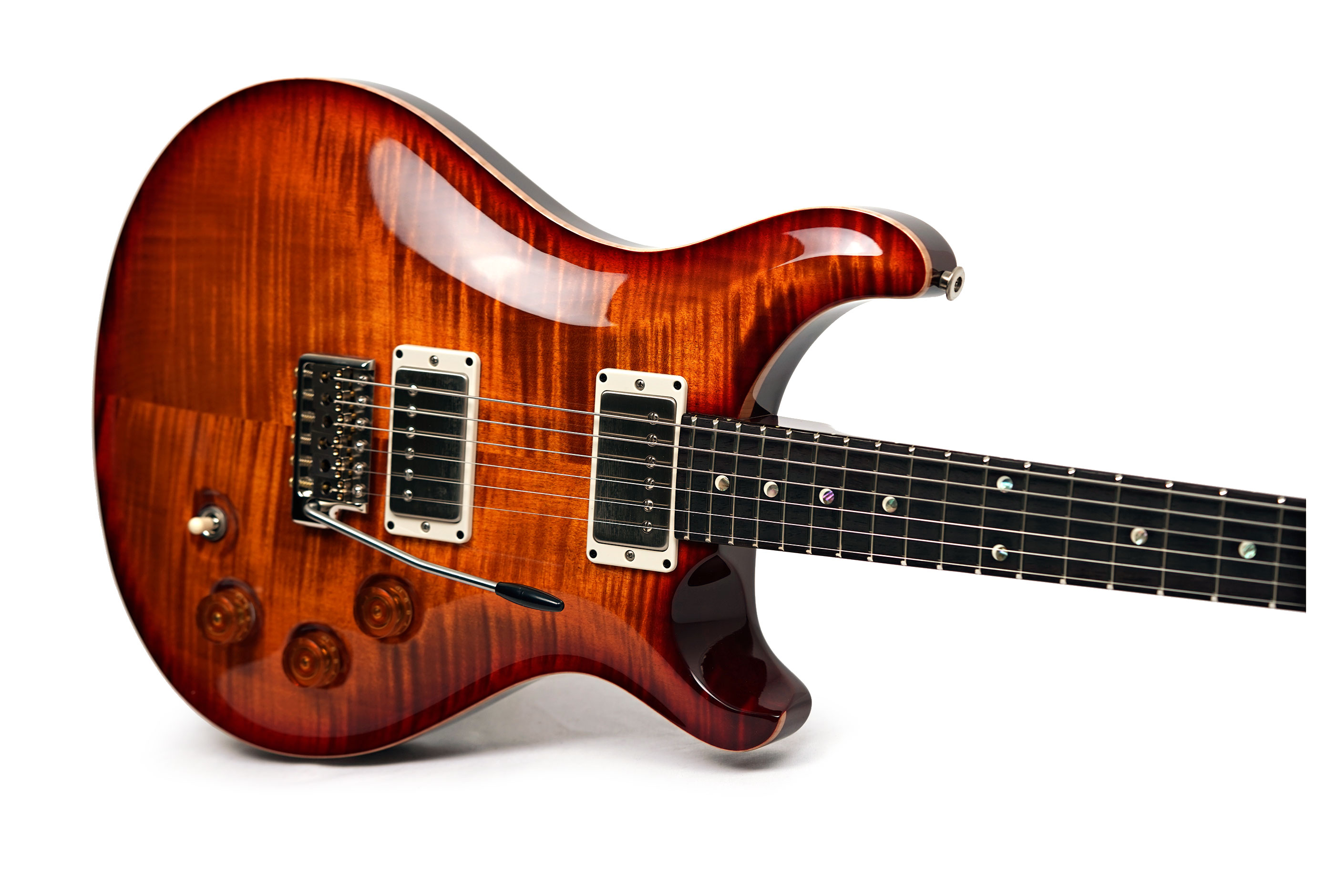 PRS DGT Moons Dark Cherry Sunburst