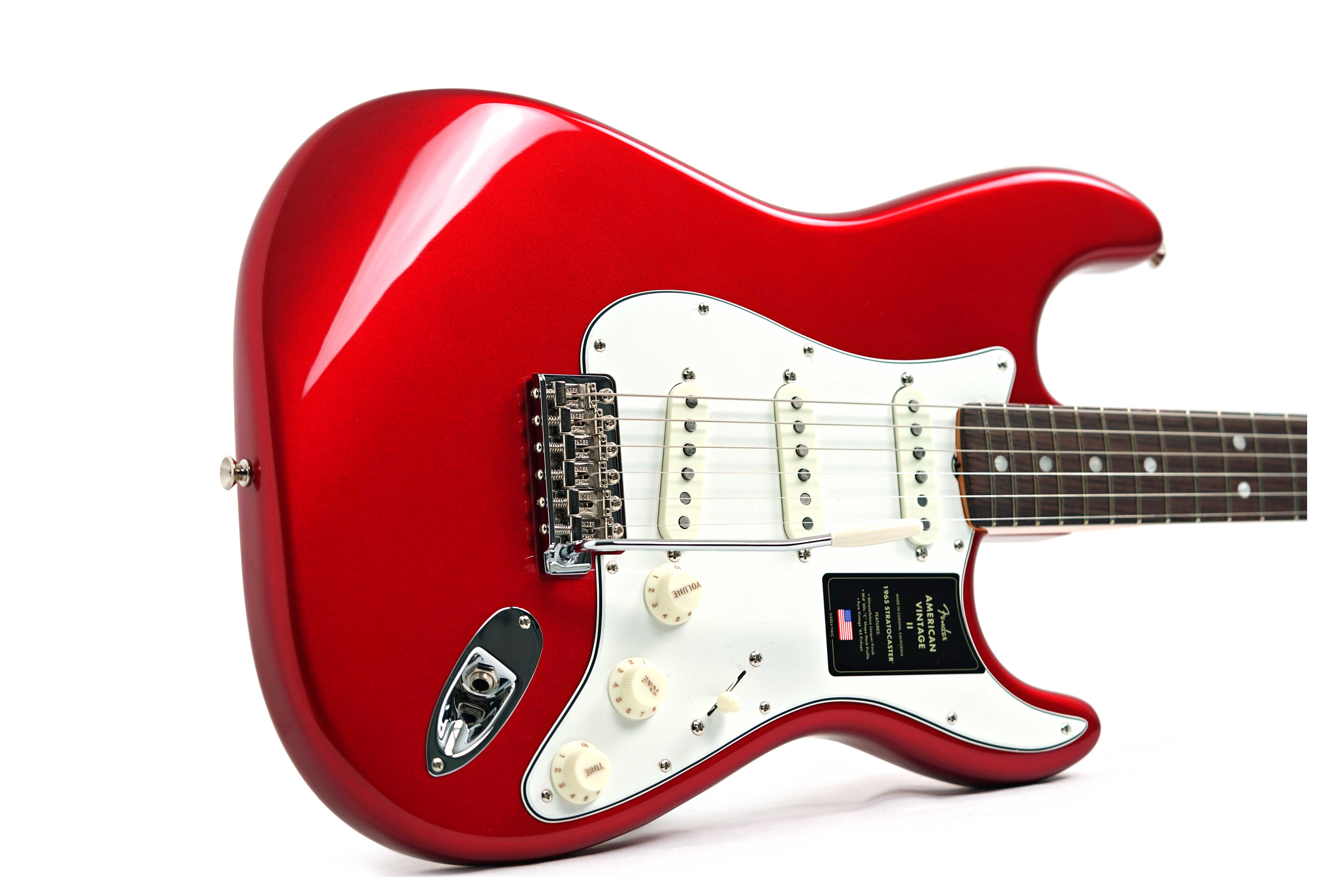 Fender American Vintage II 1965 Stratocaster Candy Apple Red Rosewood Fingerboard #V2556713