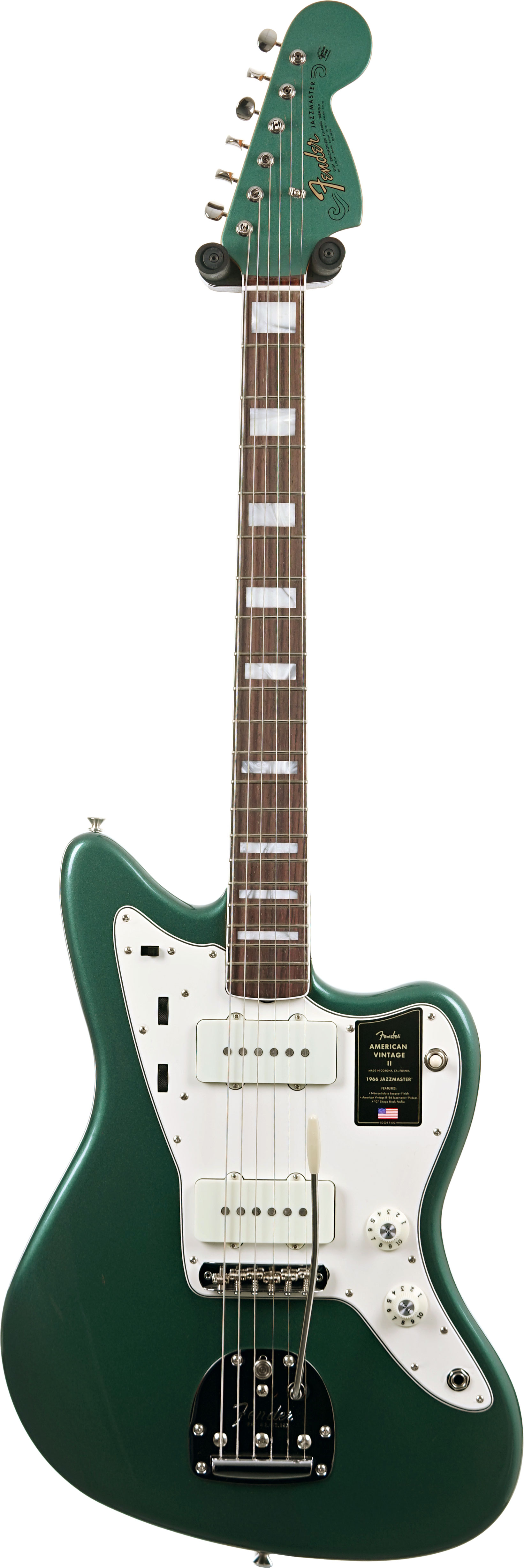 Fender American Vintage II 1966 Jazzmaster Sherwood Green Metallic Rosewood Fingerboard #V2557128