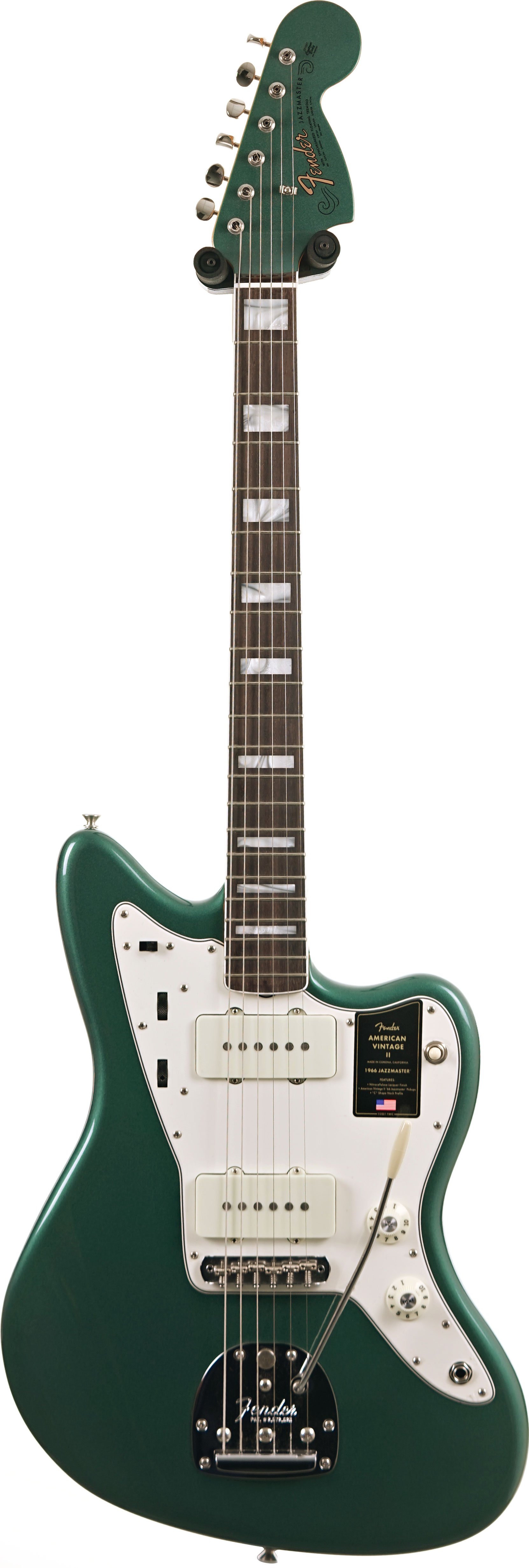 Fender American Vintage II 1966 Jazzmaster Sherwood Green Metallic Rosewood Fingerboard (Ex-Demo) #V2448816