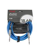 Fender Contour Series 18.6ft Instrument Cable Lake Placid Blue