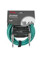 Fender Contour Series 18.6ft Instrument Cable Sherwood Green