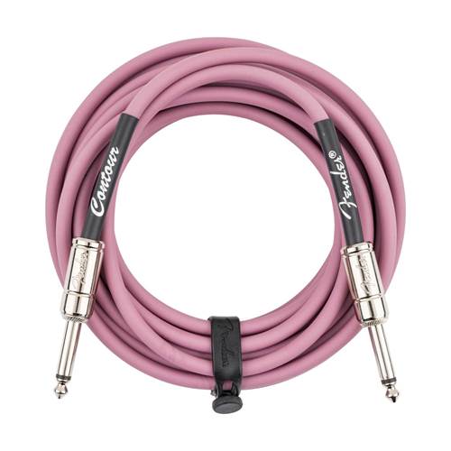 Fender Contour Series 18.6ft Instrument Cable Burgundy Mist Fender Contour Series 18.6ft Instrument Cable Burgundy Mist