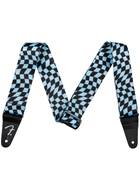 Fender Wavy Checker Poly Strap Blue