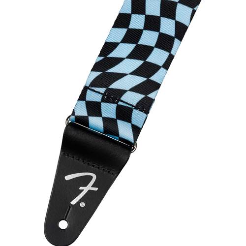 Fender Wavy Checker Poly Strap Blue Fender Wavy Checker Poly Strap Blue