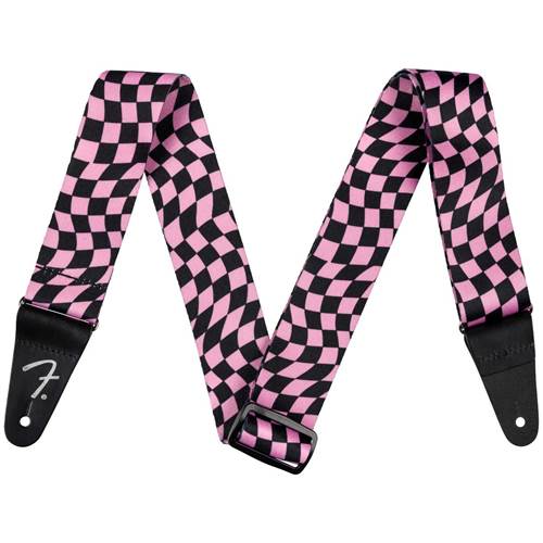 Fender Wavy Checker Poly Strap Pink Fender Wavy Checker Poly Strap Pink