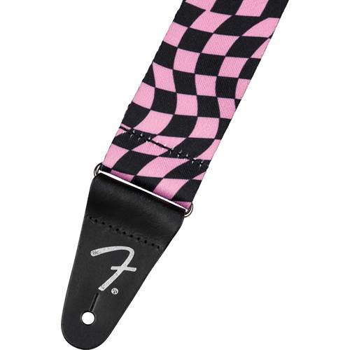 Fender Wavy Checker Poly Strap Pink Fender Wavy Checker Poly Strap Pink