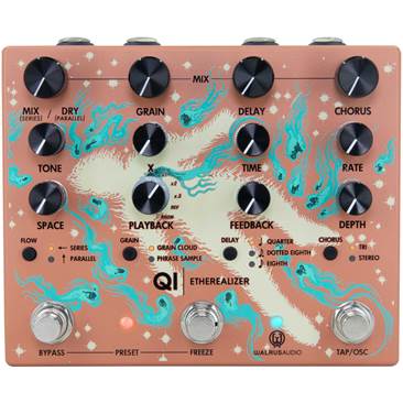 Walrus Audio Qi Etherealizer Yvette Young Signature Terracotta Multi Effects Processor Pedal