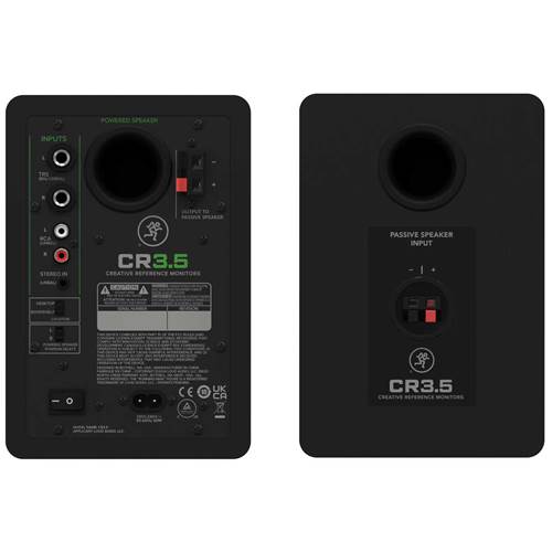 Mackie CR3.5 CR Series Powered Studio Monitors With Tone Control Mackie CR3.5 CR Series Powered Studio Monitors With Tone Control