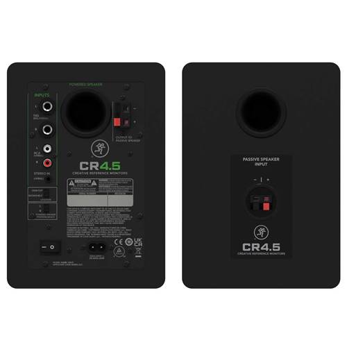 Mackie CR4.5 CR Series Powered Studio Monitors With Tone Control Mackie CR4.5 CR Series Powered Studio Monitors With Tone Control
