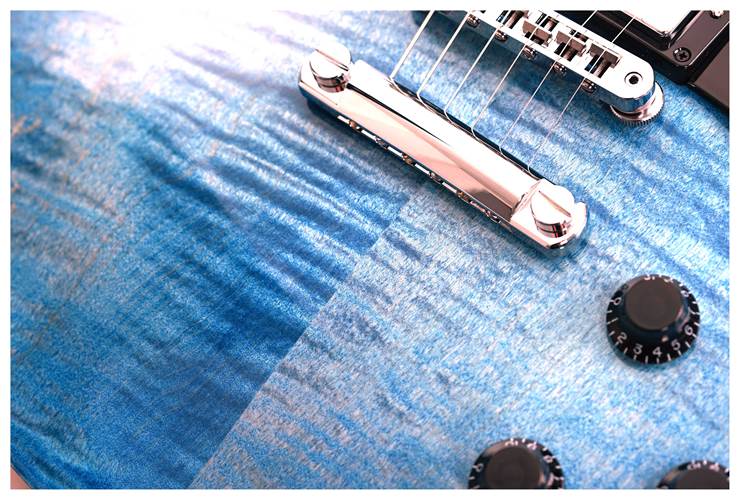 Gibson Les Paul Studio Figured Ocean Blue #208350328 Gibson Les Paul Studio Figured Ocean Blue #208350328
