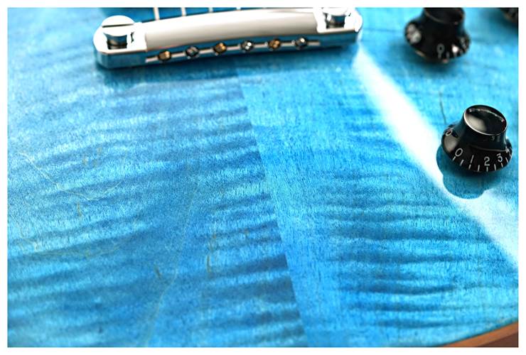 Gibson Les Paul Studio Figured Ocean Blue #204550363 Gibson Les Paul Studio Figured Ocean Blue #204550363