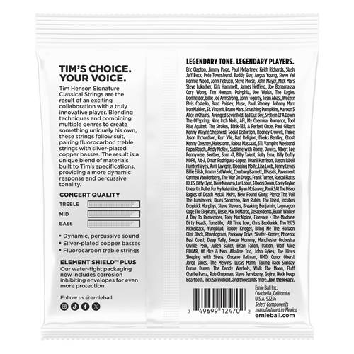 Ernie Ball Tim Henson Signature Classical Guitar Strings Medium Tension Ernie Ball Tim Henson Signature Classical Guitar Strings Medium Tension