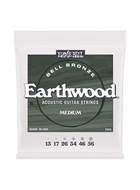 Ernie Ball Medium Earthwood Bell Bronze Acoustic Guitar Strings 13-56