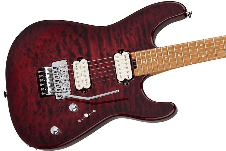 Charvel Pro Mod Plus SRS San Dimas 1 Quilt HH FR Sangria Burst Charvel Pro Mod Plus SRS San Dimas 1 Quilt HH FR Sangria Burst