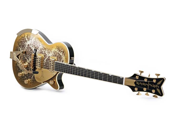 Gretsch G6134TG Limited Edition Paisley Penguin Gold Sparkle Gretsch G6134TG Limited Edition Paisley Penguin Gold Sparkle