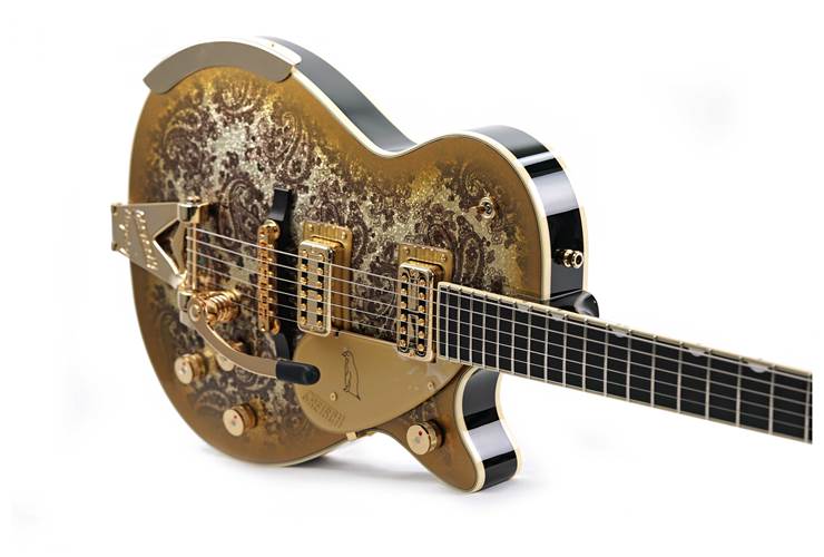 Gretsch G6134TG Limited Edition Paisley Penguin Gold Sparkle Gretsch G6134TG Limited Edition Paisley Penguin Gold Sparkle