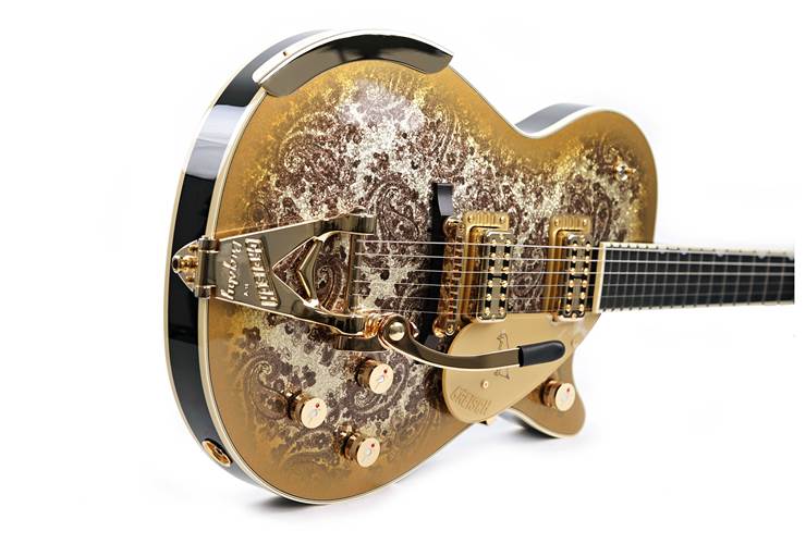 Gretsch G6134TG Limited Edition Paisley Penguin Gold Sparkle Gretsch G6134TG Limited Edition Paisley Penguin Gold Sparkle