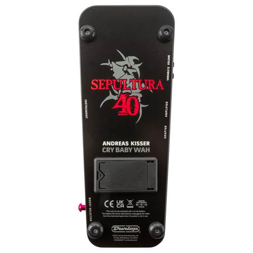 Dunlop AK95MMXXIV Sepultura 40th Anniversary Cry Baby Wah Limited Edition Dunlop AK95MMXXIV Sepultura 40th Anniversary Cry Baby Wah Limited Edition