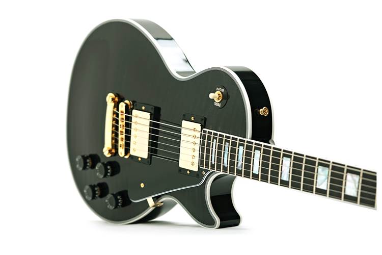 Gibson Custom Shop Dealer Select Les Paul Custom Trans Black #CS502272 Gibson Custom Shop Dealer Select Les Paul Custom Trans Black #CS502272