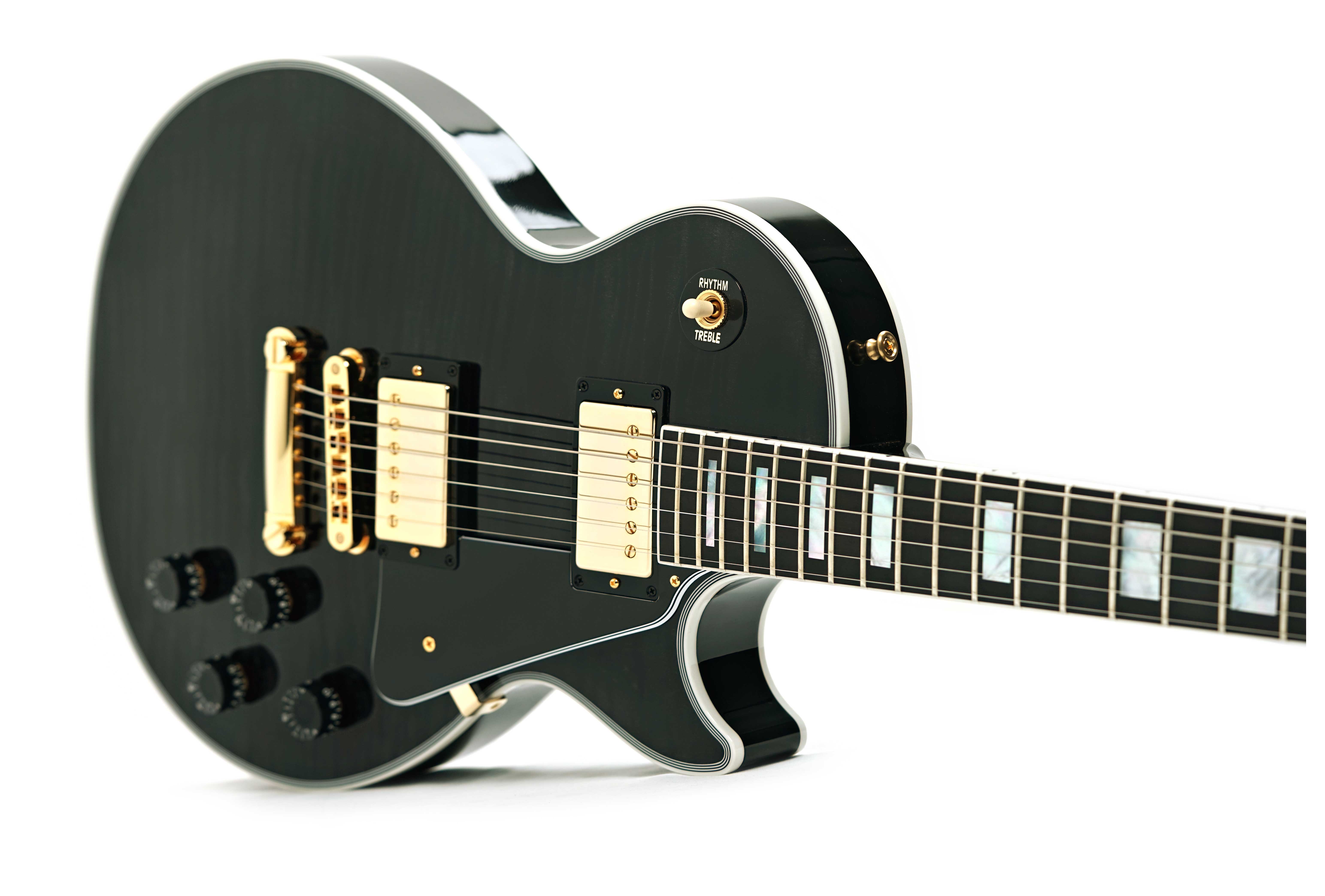 Gibson Custom Shop Dealer Select Les Paul Custom Trans Black #CS502275