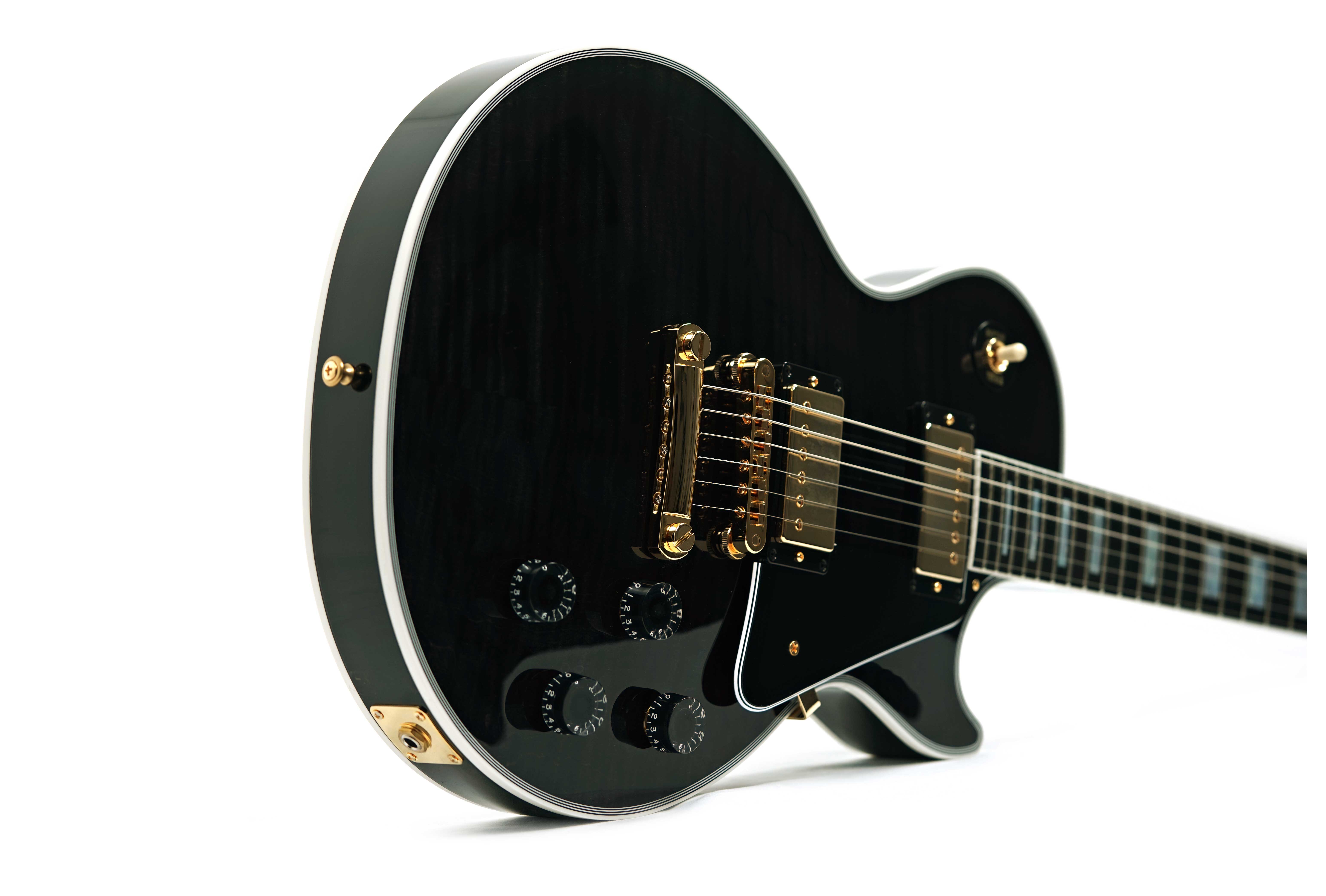 Gibson Custom Shop Dealer Select Les Paul Custom Trans Black #CS502275