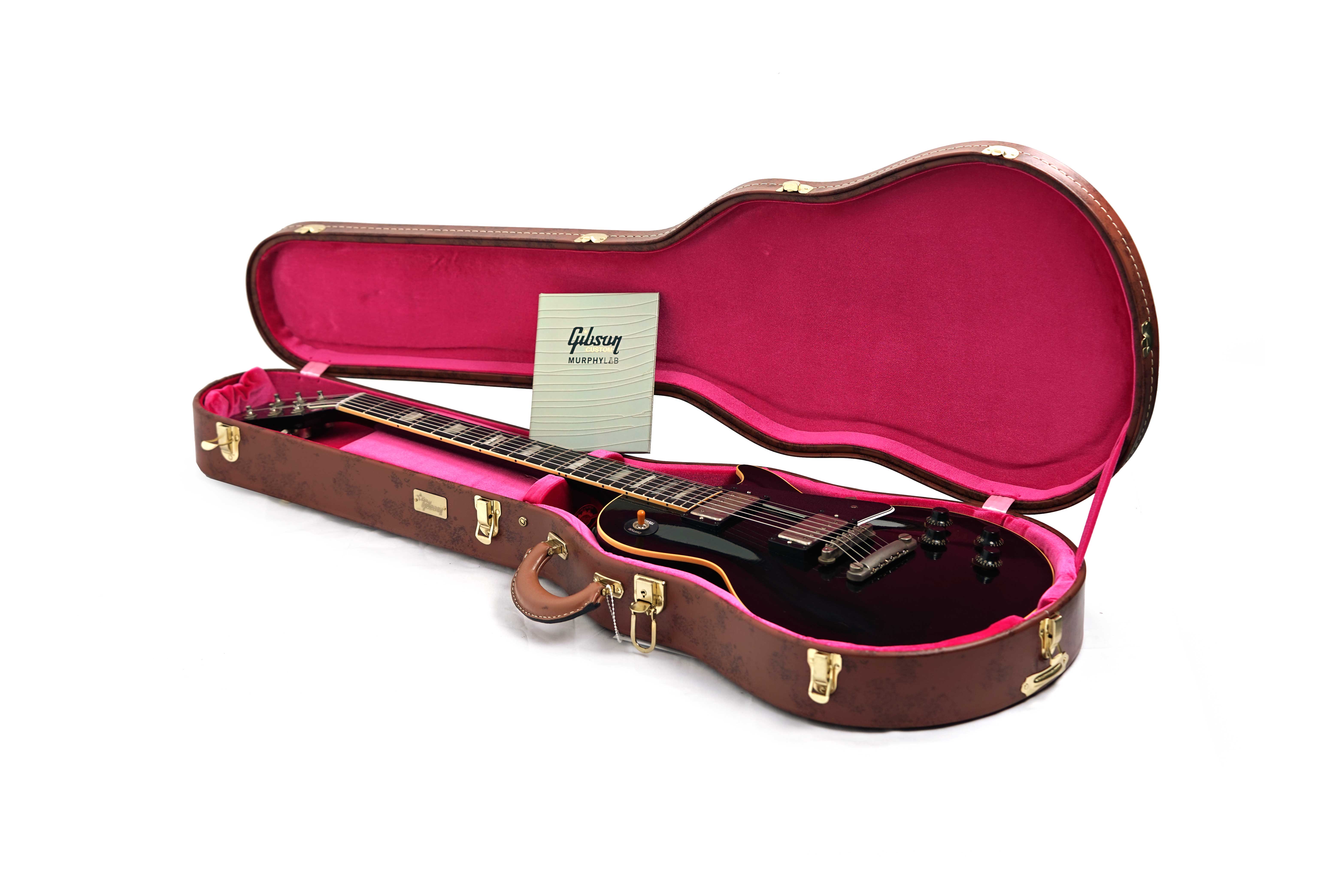 Gibson Custom Shop Dealer Select 1957 Les Paul Standard Ebony Murphy Lab Ultra Light Aged #751176