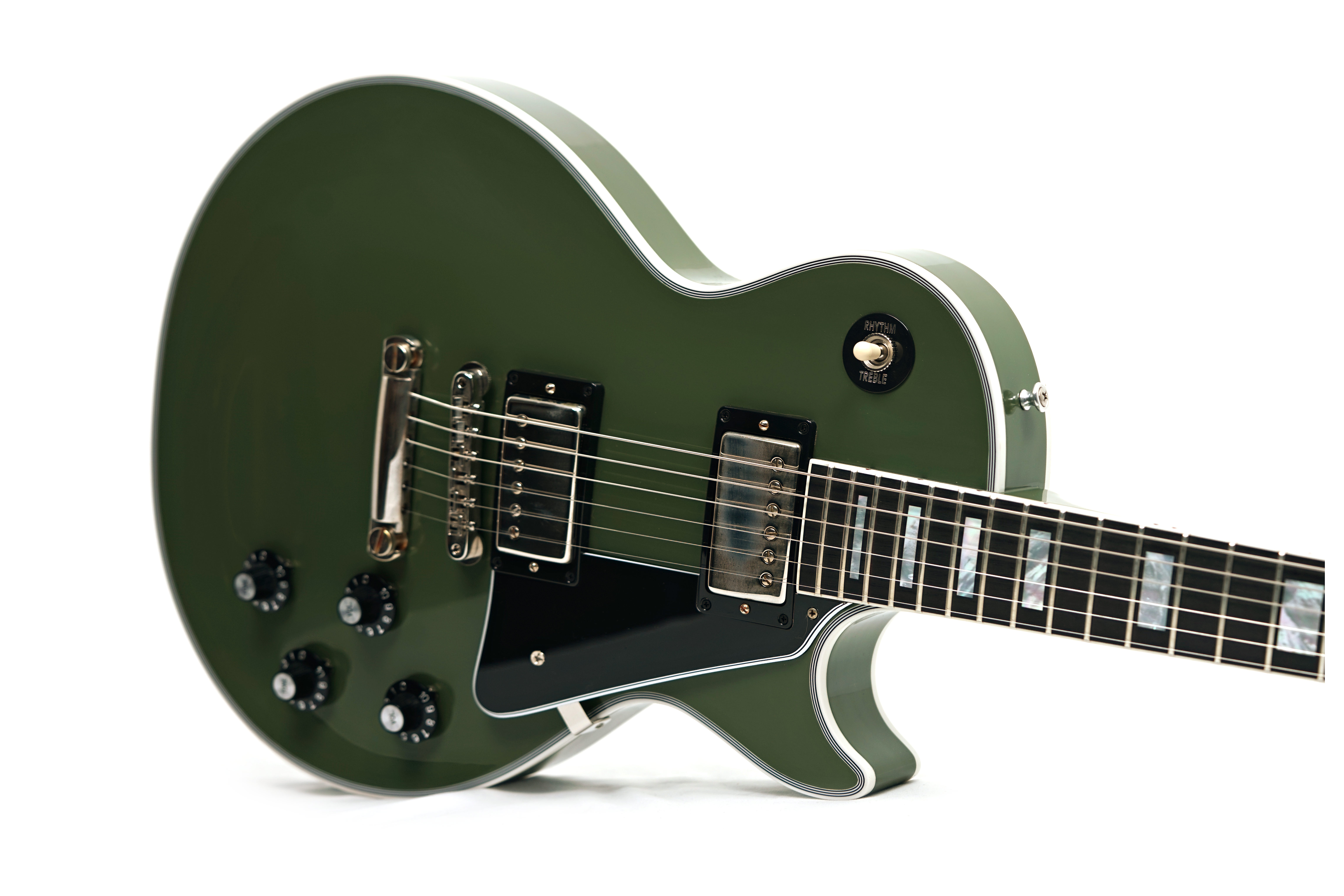 Gibson Custom Shop Dealer Select 1968 Les Paul Custom VOS Olive Drab #505868