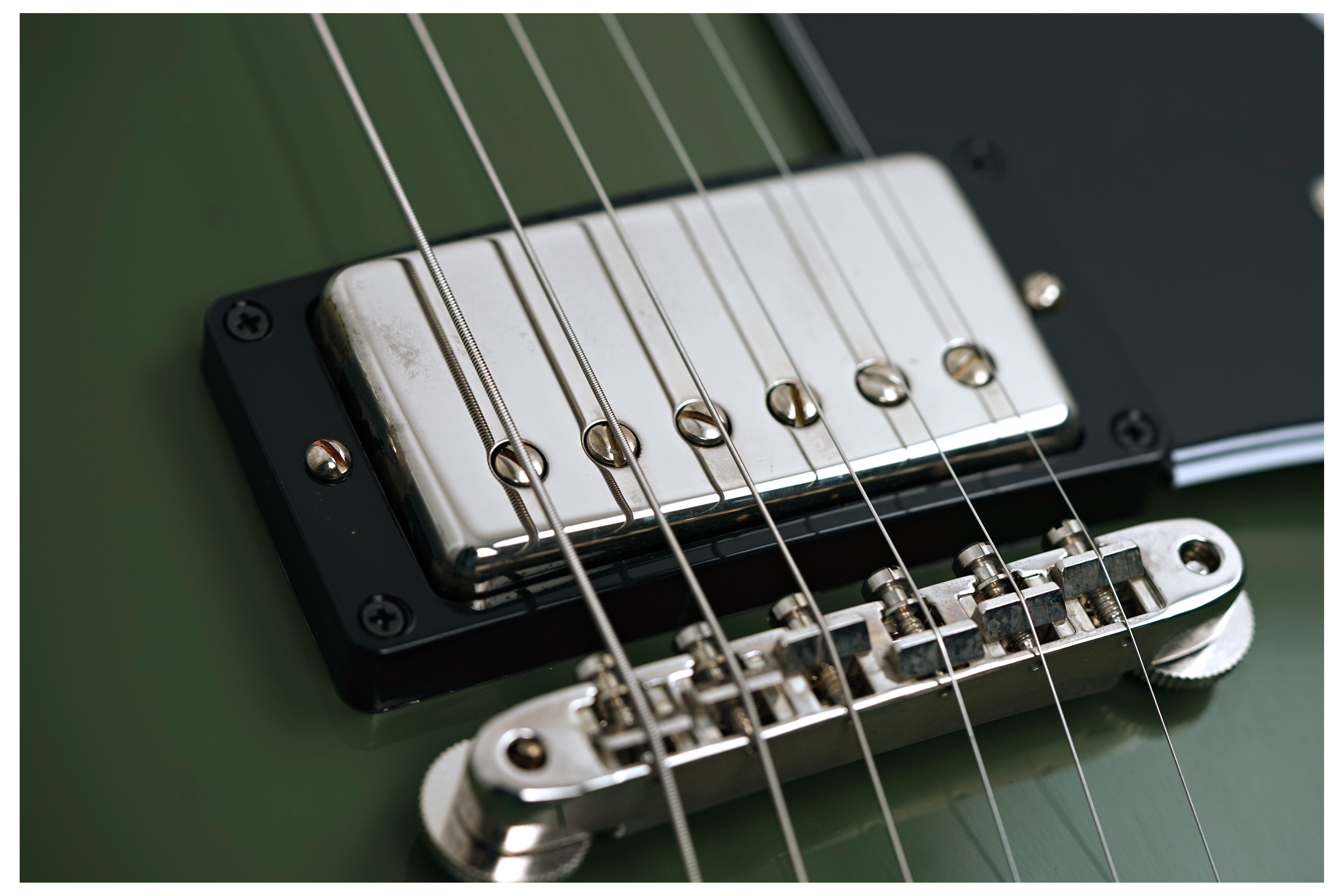 Gibson Custom Shop Dealer Select 1968 Les Paul Custom VOS Olive Drab #505868