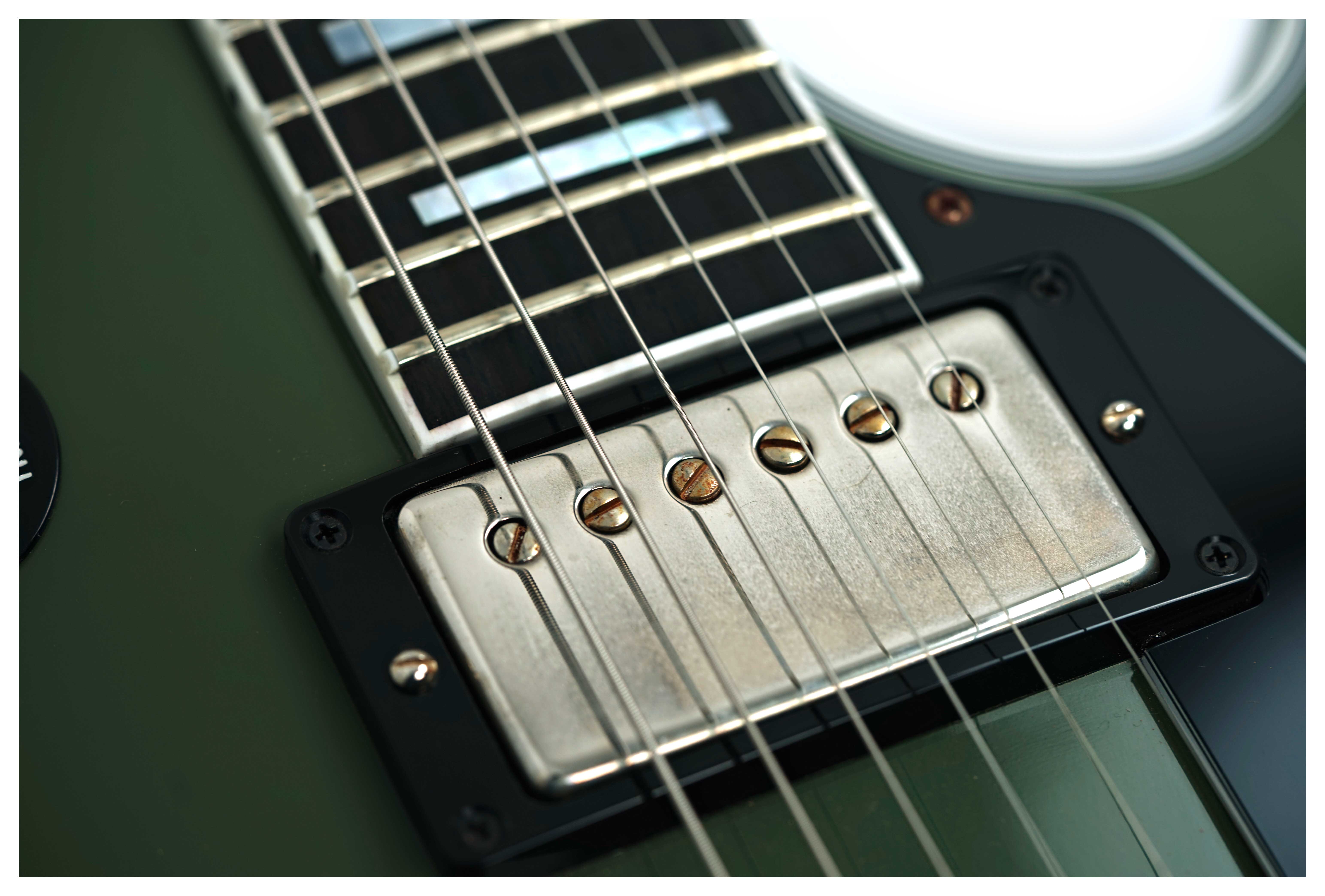 Gibson Custom Shop Dealer Select 1968 Les Paul Custom VOS Olive Drab  #505928