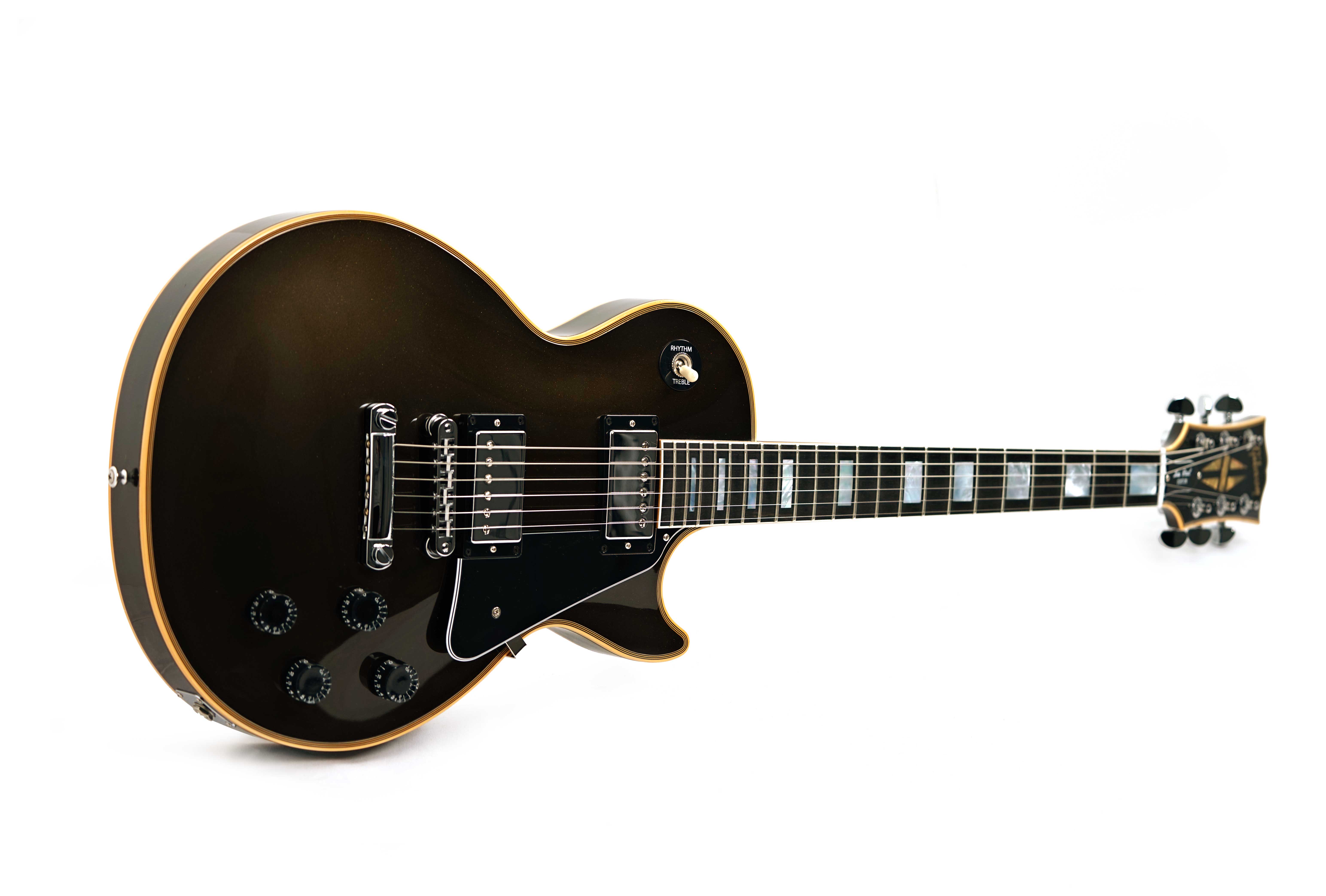 Gibson Custom Shop Dealer Select Les Paul Custom Charcoal Metallic Aged Binding #CS503747