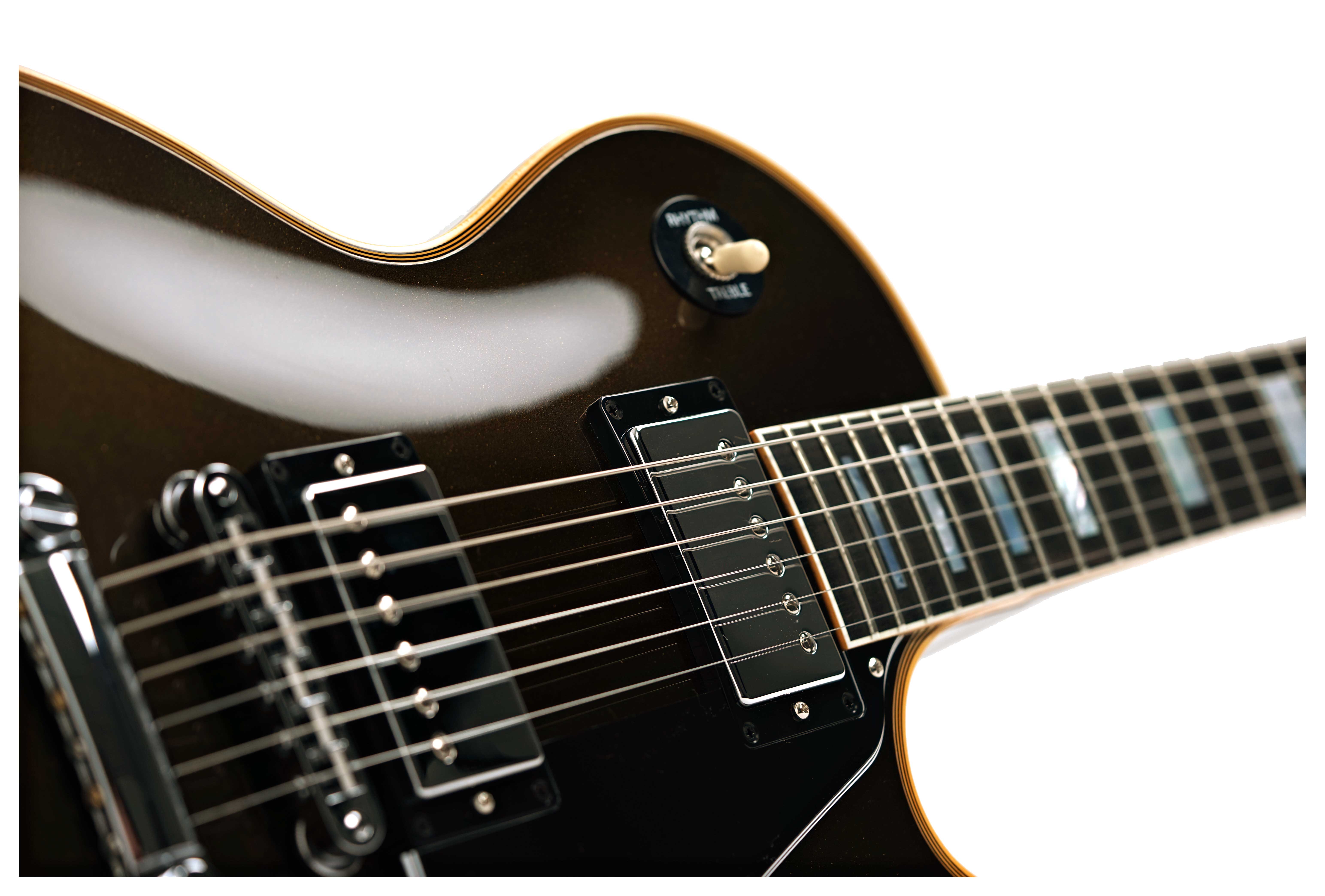 Gibson Custom Shop Dealer Select Les Paul Custom Charcoal Metallic Aged Binding #CS503747