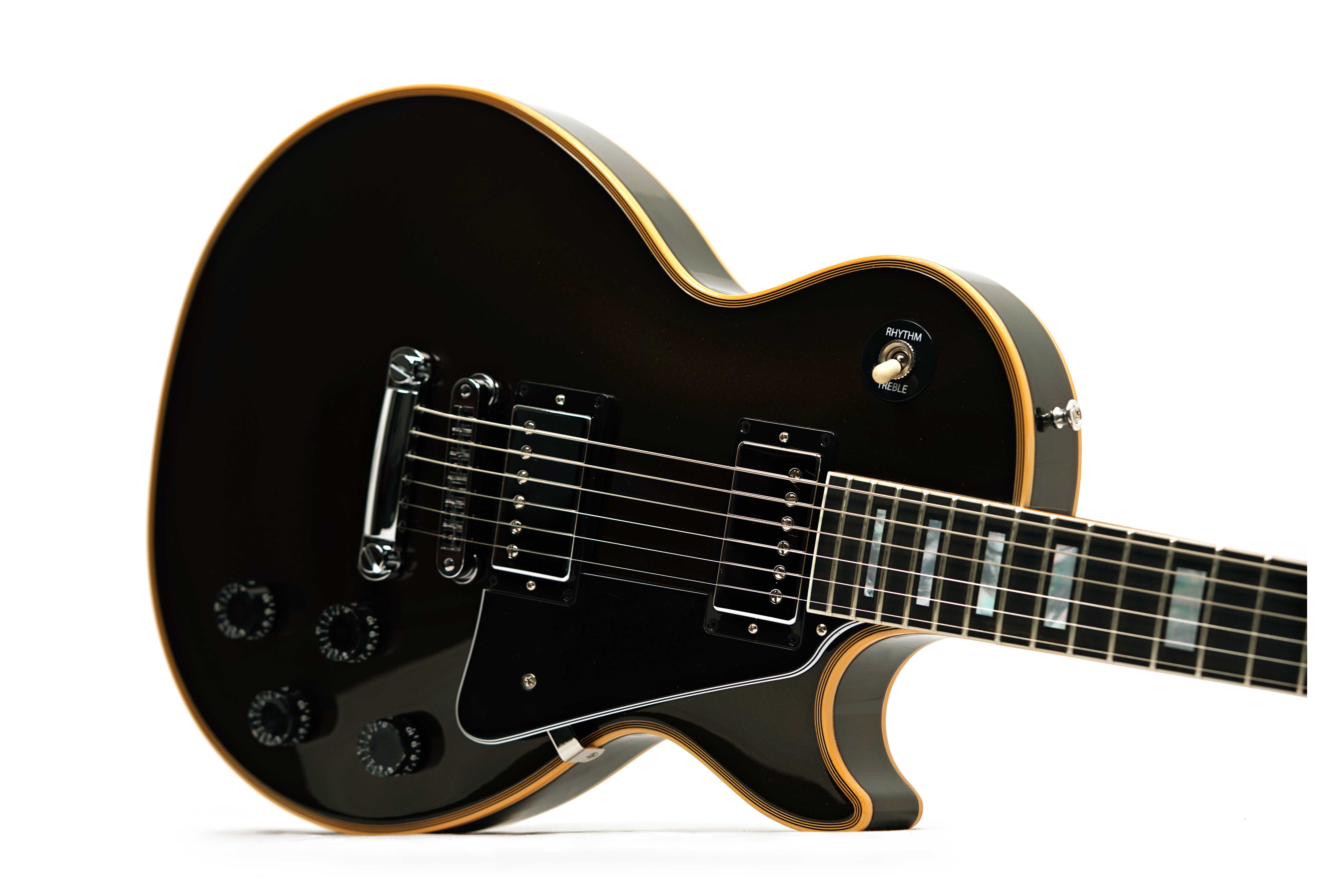 Gibson Custom Shop Dealer Select Les Paul Custom Charcoal Metallic Aged Binding #CS503747