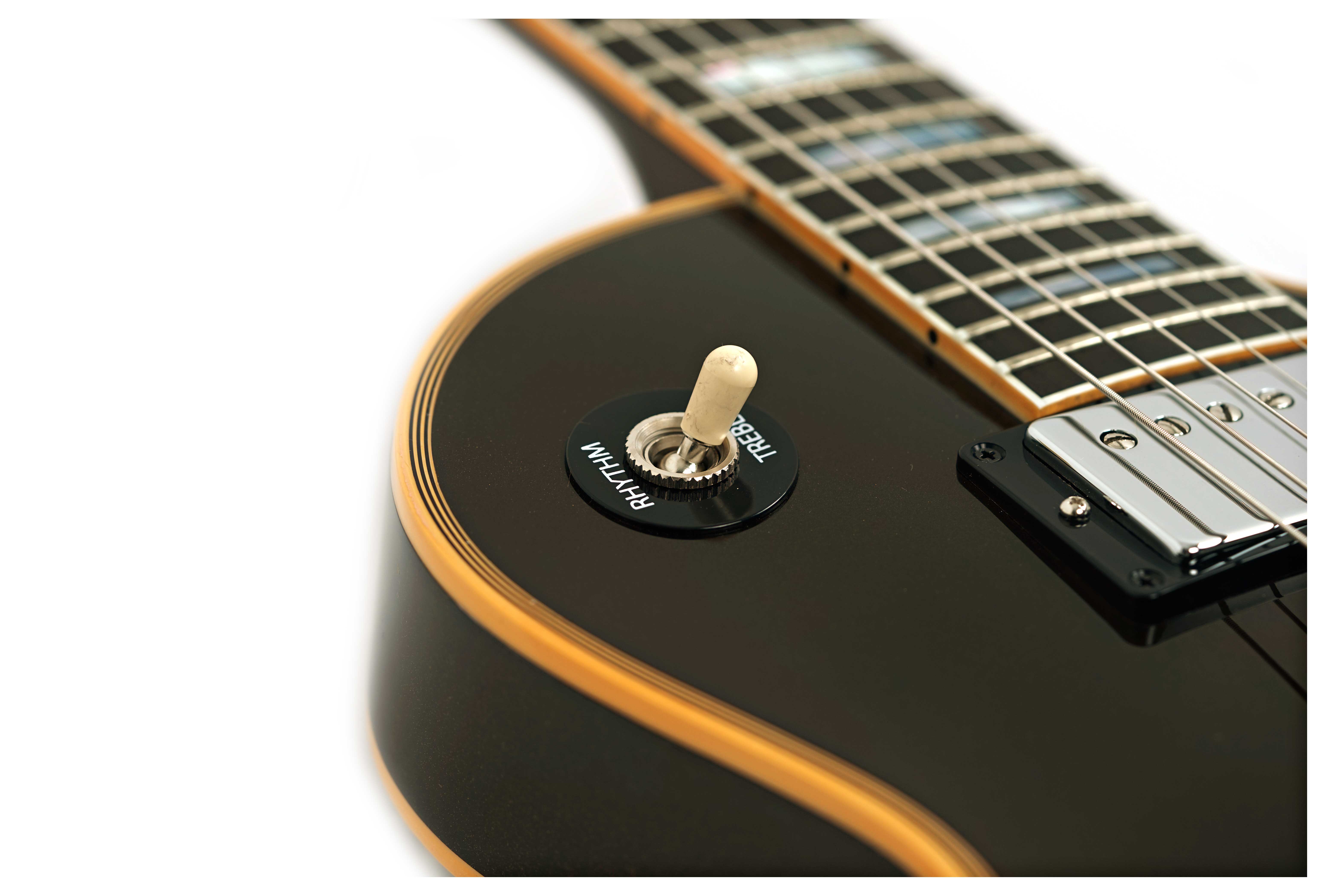 Gibson Custom Shop Dealer Select Les Paul Custom Charcoal Metallic Aged Binding #CS503747