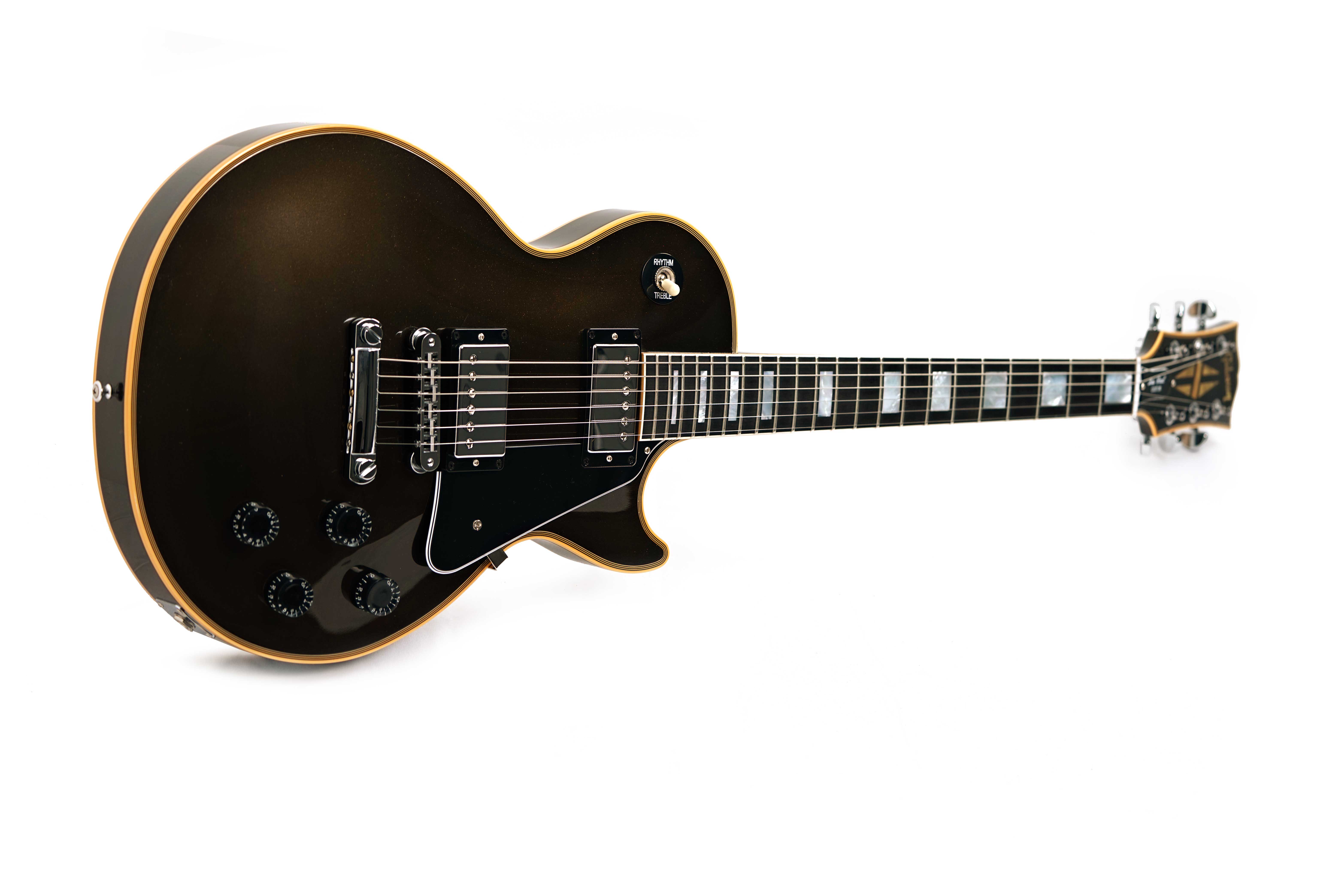 Gibson Custom Shop Dealer Select Les Paul Custom Charcoal Metallic Aged Binding #CS503718
