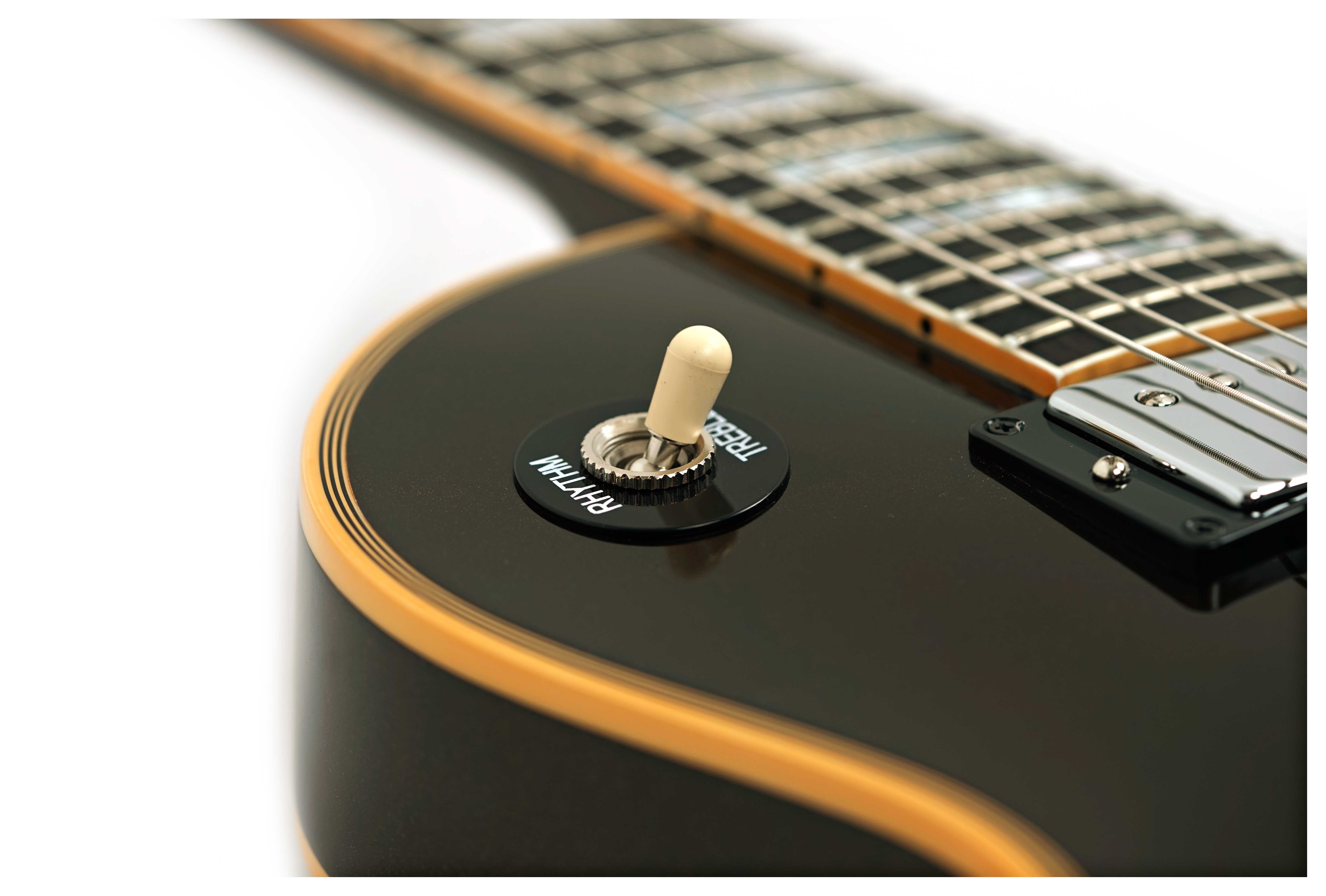 Gibson Custom Shop Dealer Select Les Paul Custom Charcoal Metallic Aged Binding #CS503718