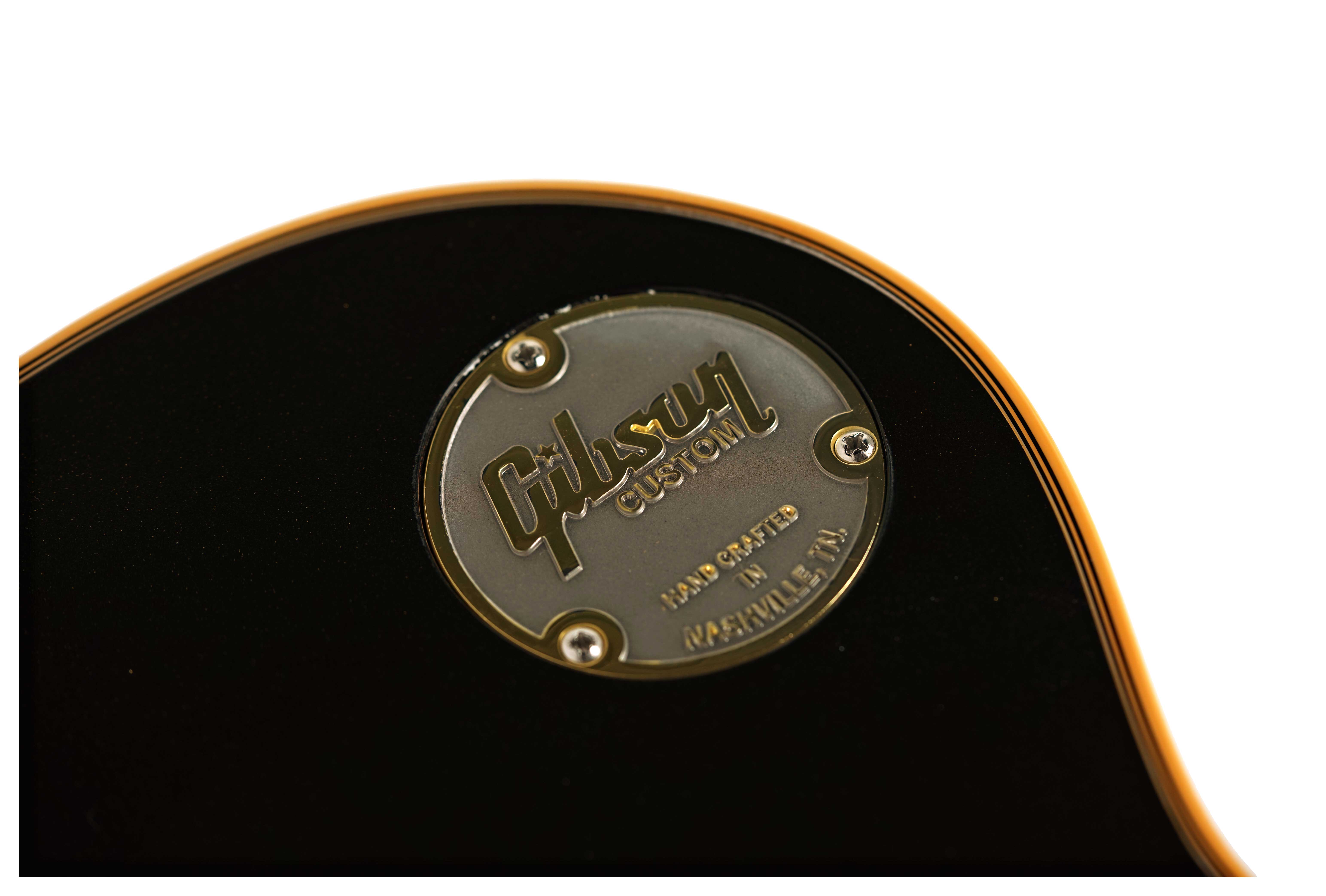 Gibson Custom Shop Dealer Select Les Paul Custom Charcoal Metallic Aged Binding #CS503718