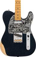 Fender Brad Paisley Road Worn Telecaster Black Sparkle Maple Fingerboard