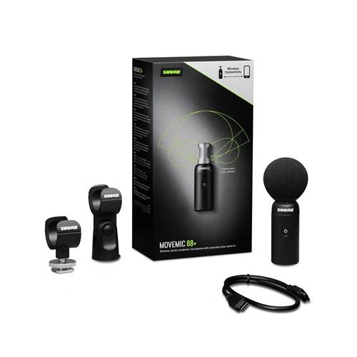 Shure MV88+W Direct to Phone Wireless Stereo Condenser Microphone Shure MV88+W Direct to Phone Wireless Stereo Condenser Microphone