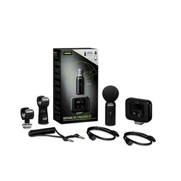 Shure MV88+W Kit Direct to Phone Wireless Stereo Condenser Microphone with Wireless Receiver.