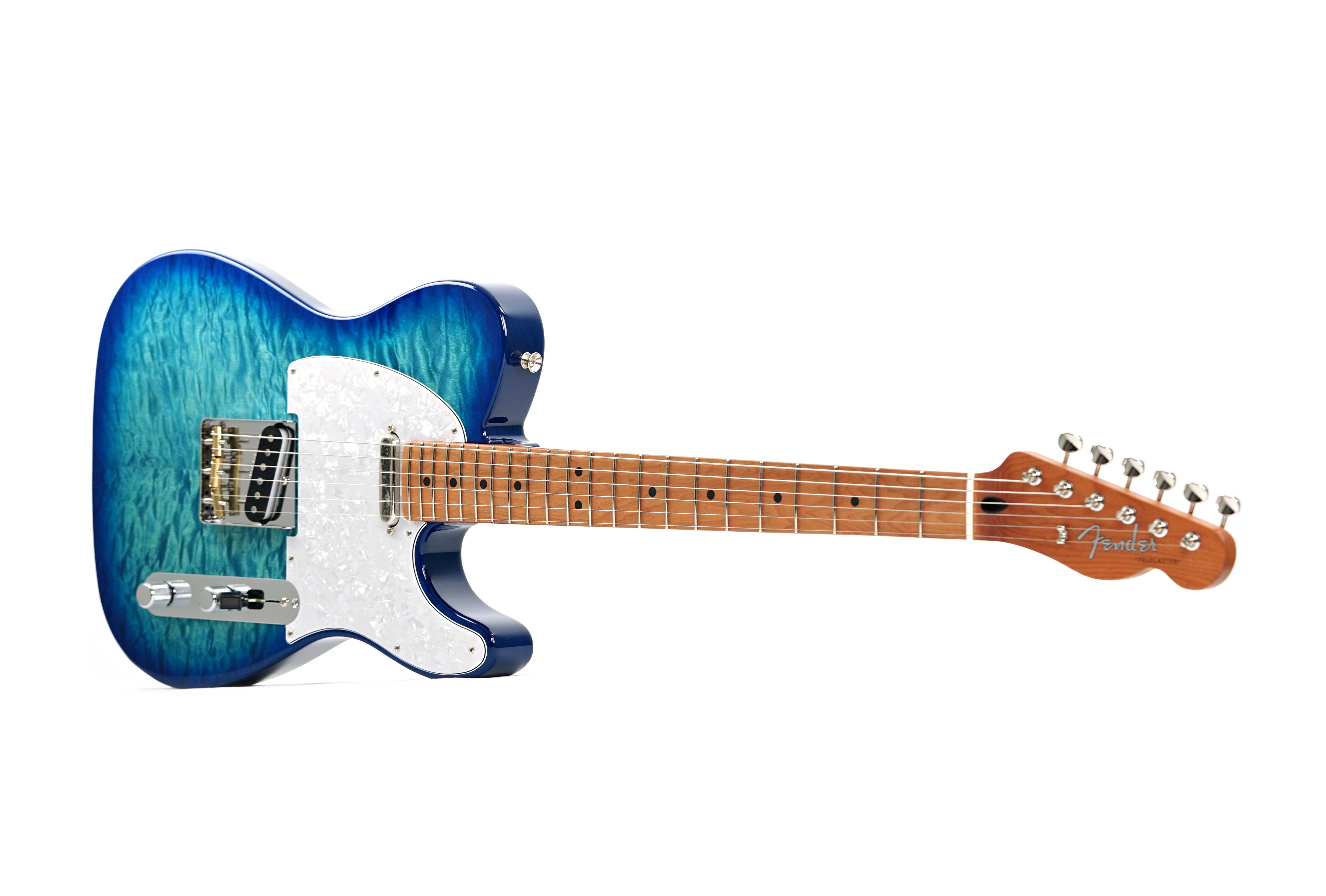 Fender FSR Hybrid II Telecaster Aqua Blue Roasted Maple Fingerboard