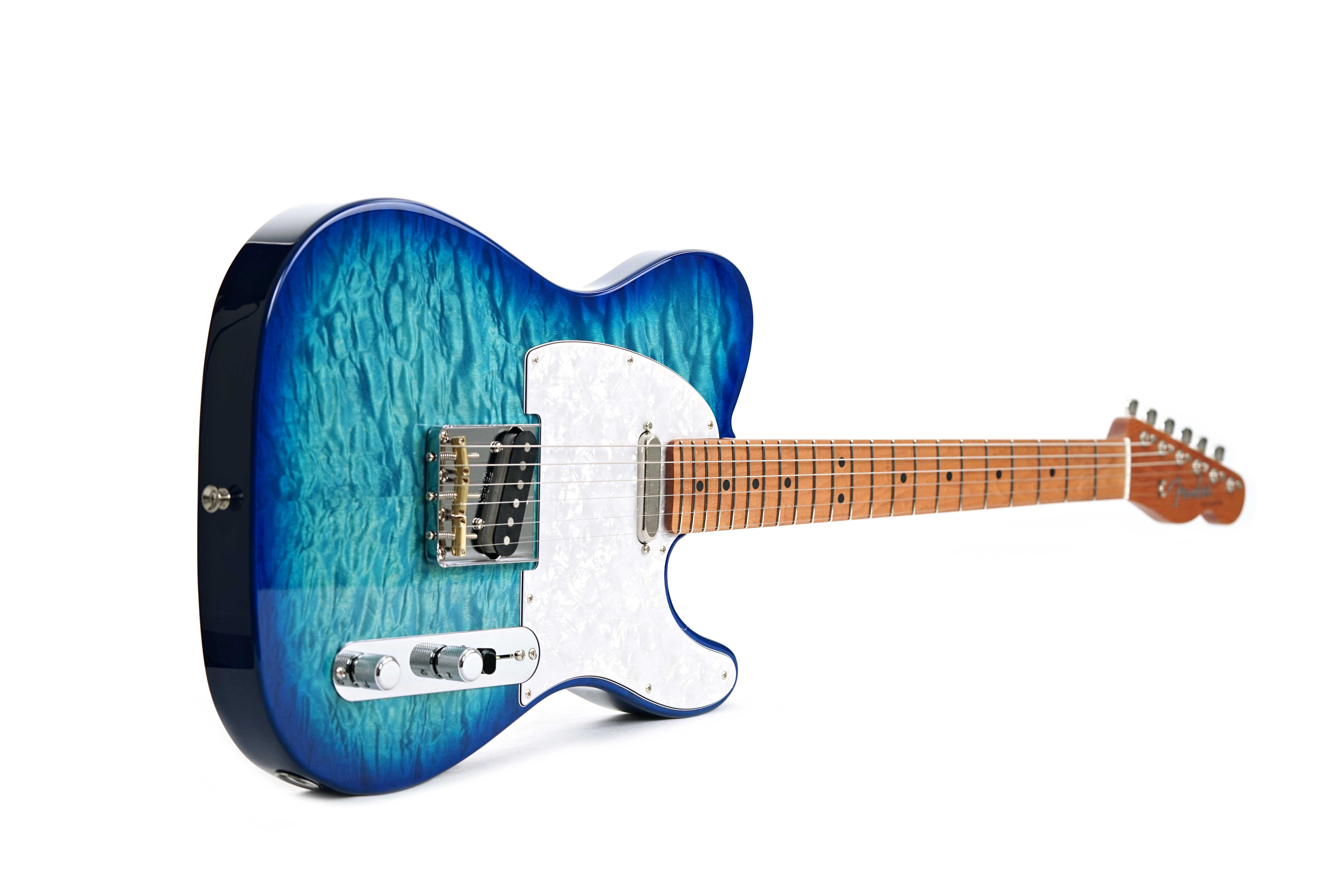 Fender FSR Hybrid II Telecaster Aqua Blue Roasted Maple Fingerboard