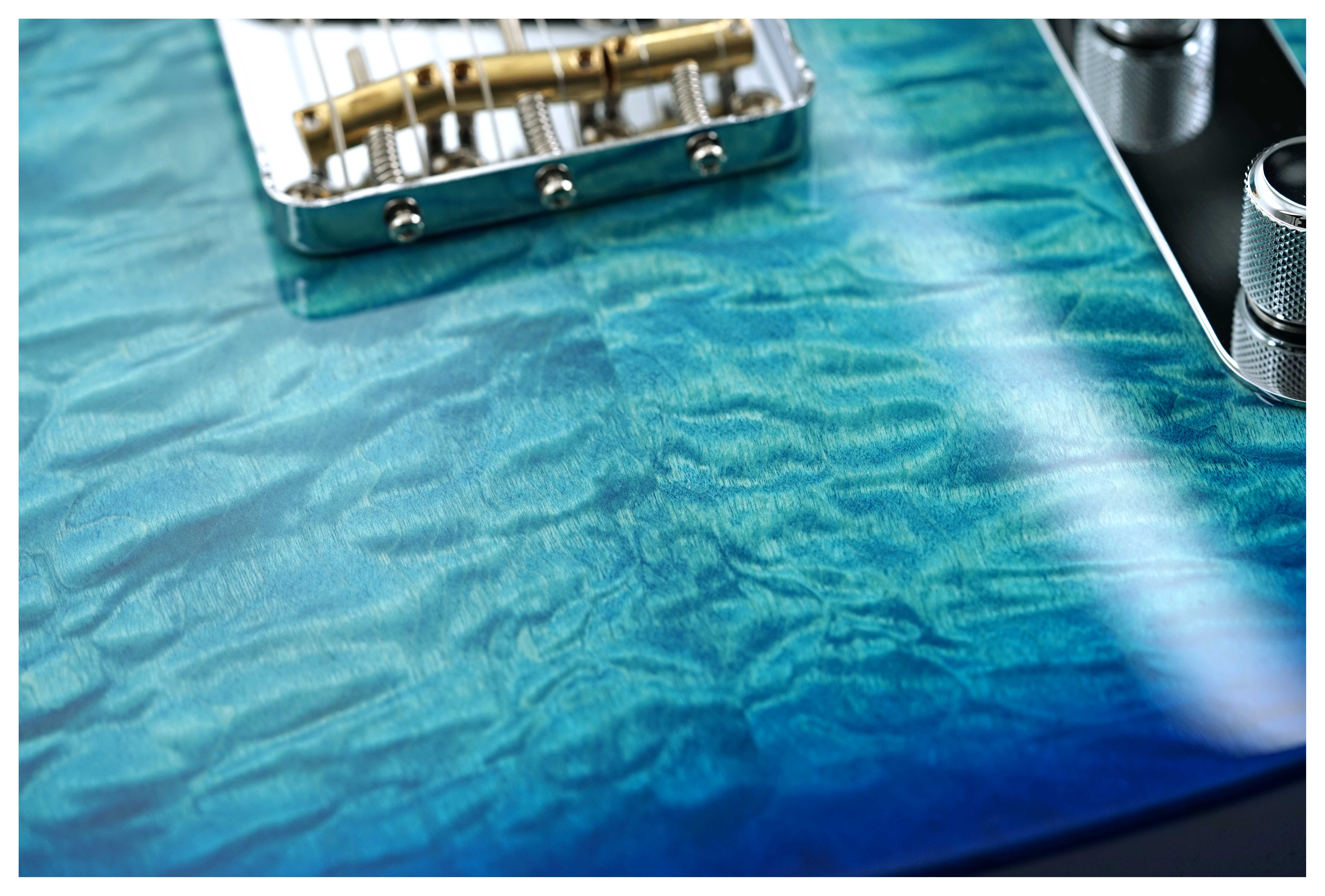 Fender FSR Hybrid II Telecaster Aqua Blue Roasted Maple Fingerboard