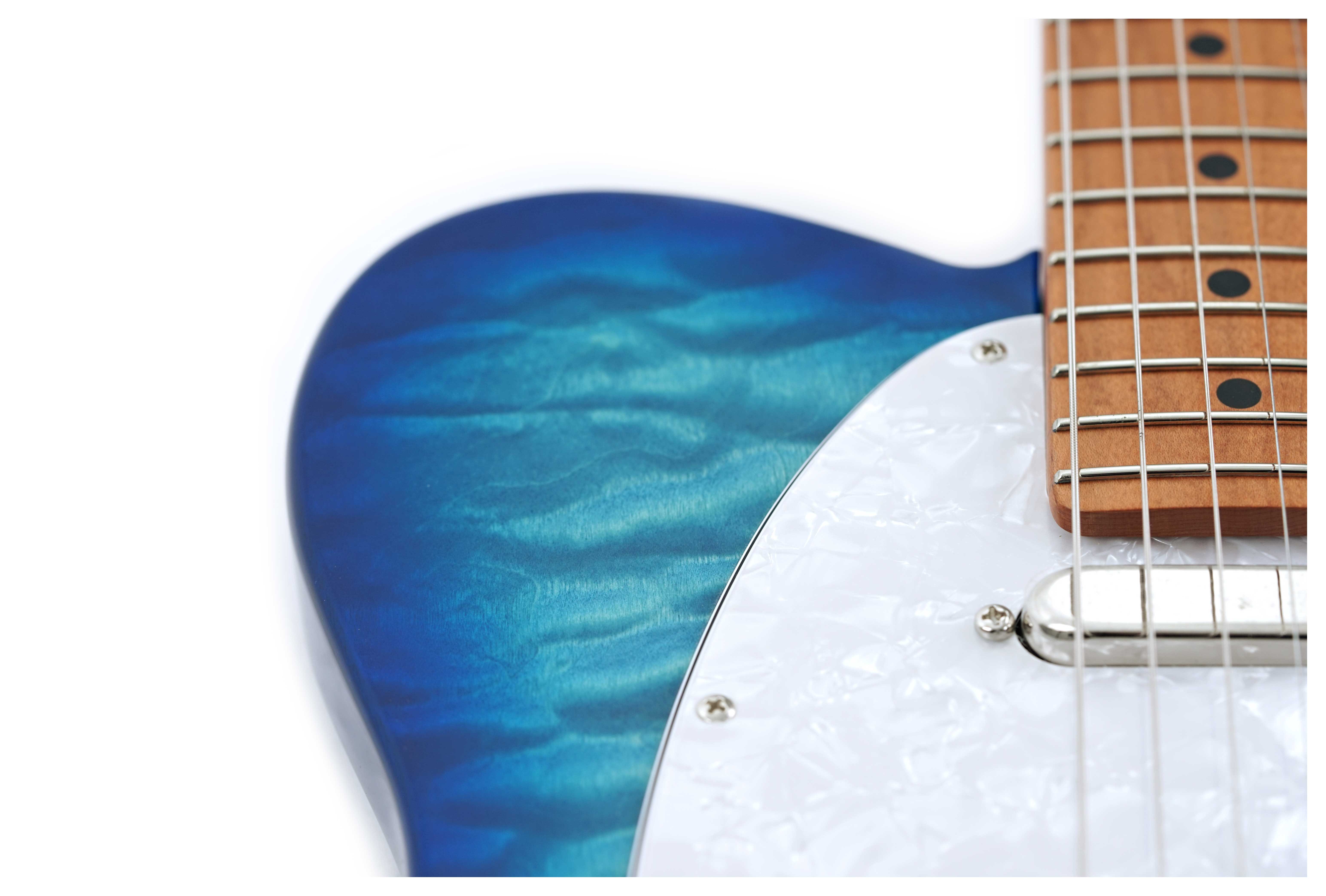 Fender FSR Hybrid II Telecaster Aqua Blue Roasted Maple Fingerboard