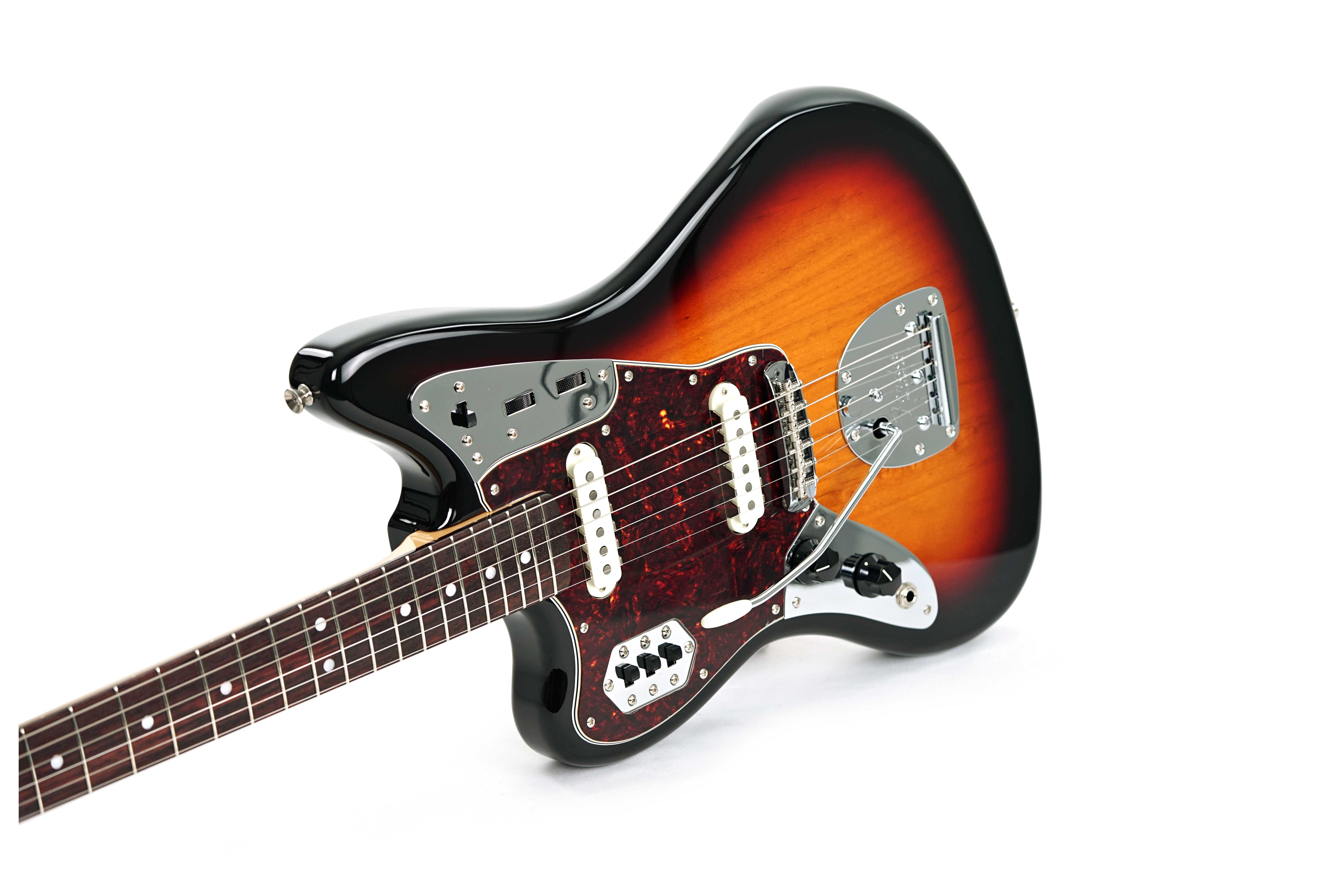 Fender FSR Traditional II 60s Jaguar Left Handed 3 Tone Sunburst Rosewood Fingerboard
