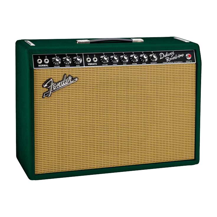 Fender 65 Deluxe Reverb British Racing Green Combo Valve Amp