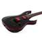 Schecter Sunset-6 Red Dawn Gloss Black Front View