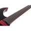Schecter Sunset-6 Red Dawn Gloss Black Front View
