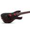 Schecter Sunset-7 Red Dawn Gloss Black Front View