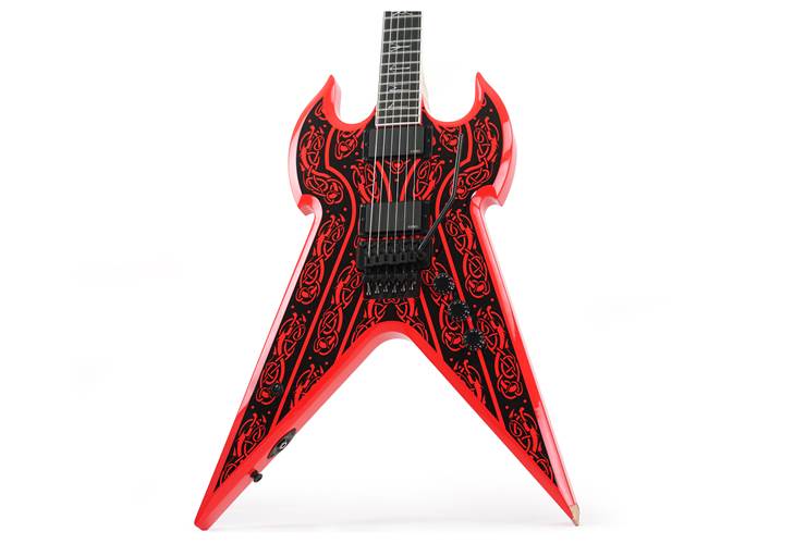 Wylde Audio Warhammer FR Norse Dragon Pinstripe Red (Ex-Demo) #WA25020096 Wylde Audio Warhammer FR Norse Dragon Pinstripe Red (Ex-Demo) #WA25020096